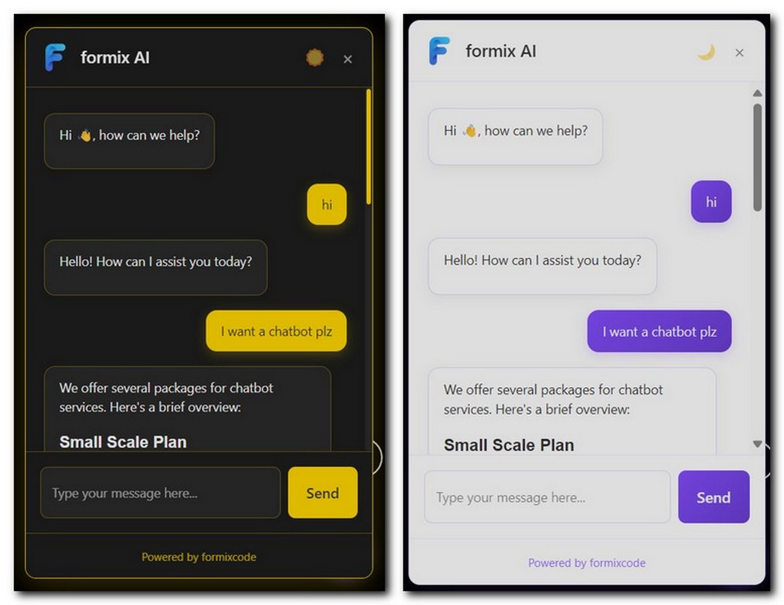 Chatbot dark and bright